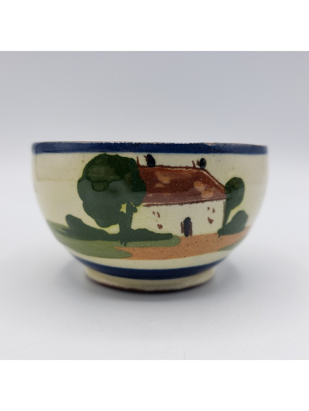 Vintage Torquay Pottery Motto Ware Bowl Pot Sugar Jam Jar Hope Well & Have Well